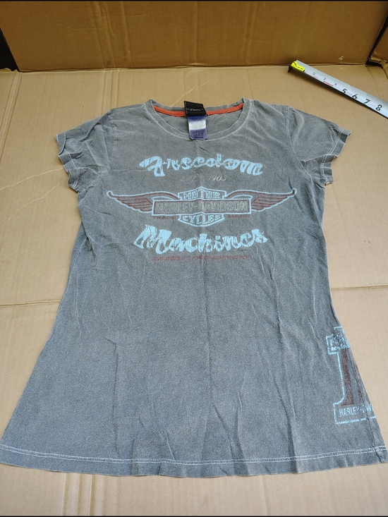 Harley-Davidson Other - Harley-Davidson Women’s Freedom Machines Gray Graphic Tee